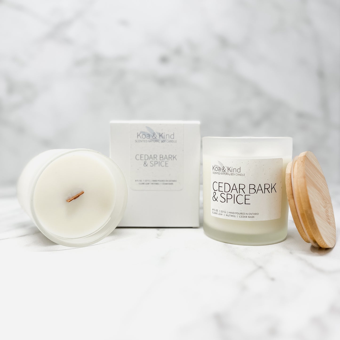 Cedar Bark & Spice Scented Soy Candle