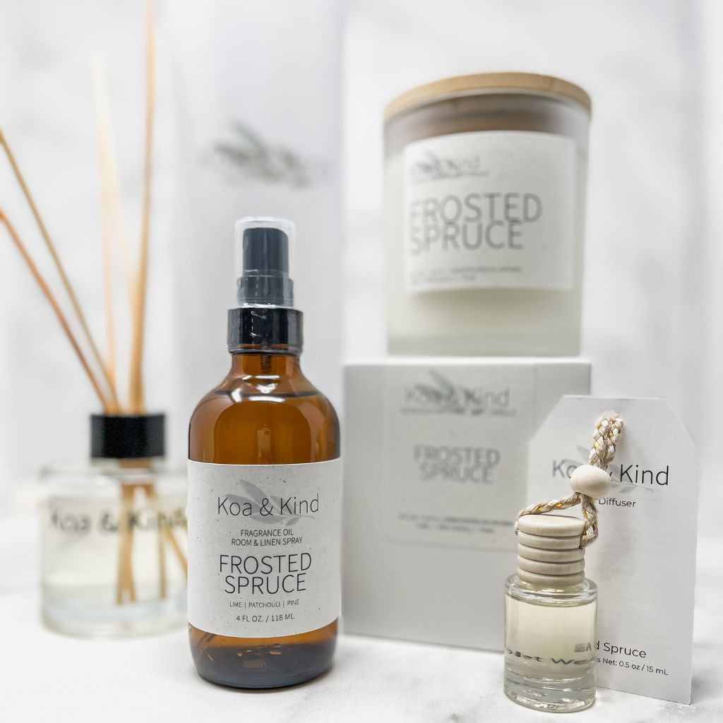 Frosted Spruce Scented Soy Candle