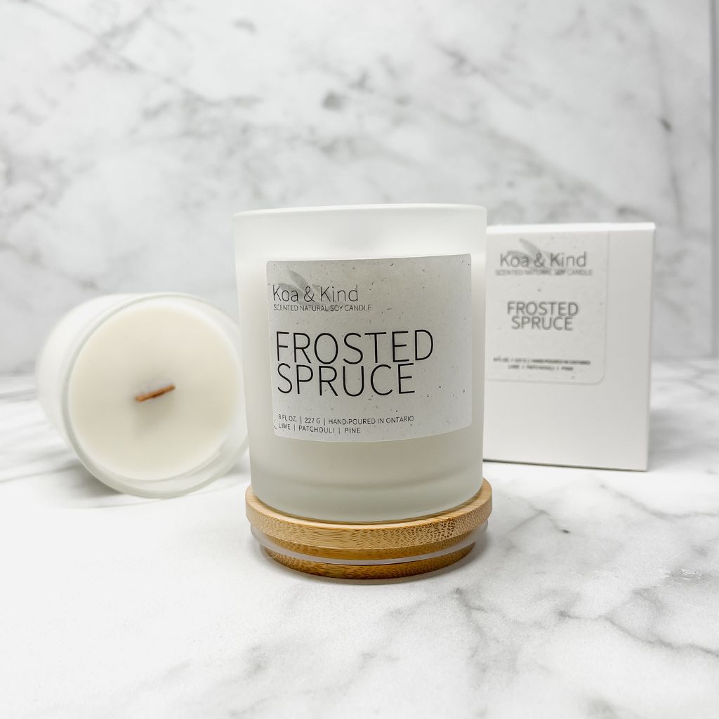 Frosted Spruce Scented Soy Candle