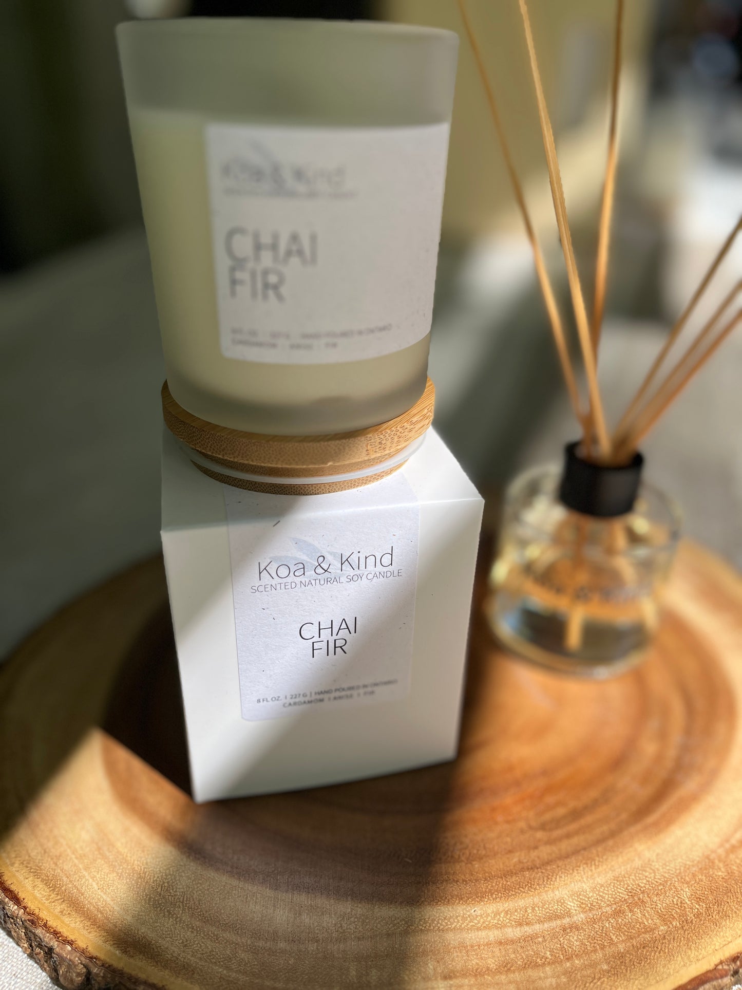 Chai & Fir Scented Soy Candle