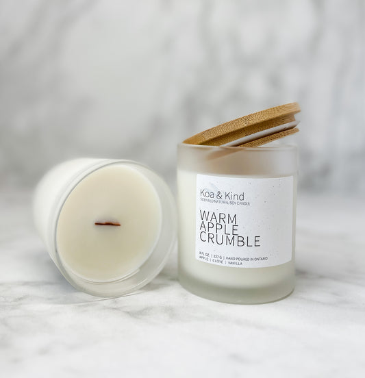 Warm Apple Crumble Scented Soy Candle