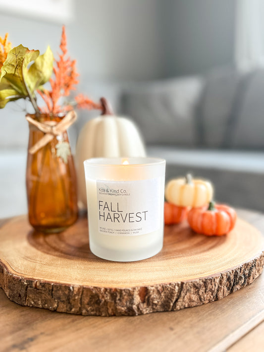 Fall Harvest Scented Soy Candle
