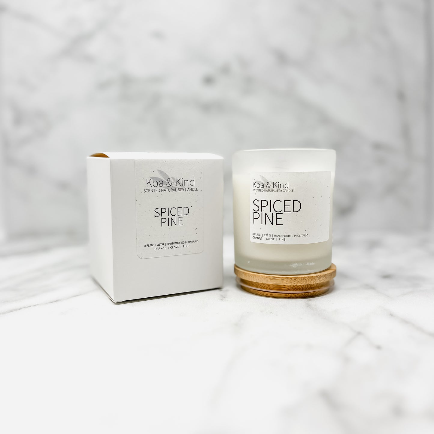 Spiced Pine Scented Soy Candle